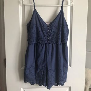 Navy Romper